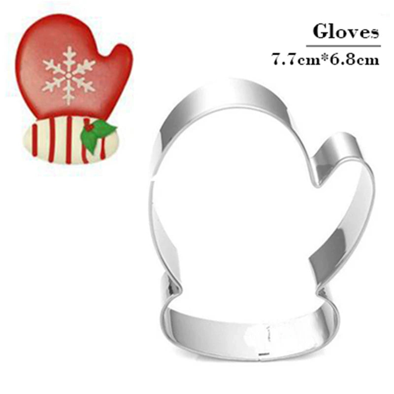Stainless Steel Cookie Cutter Mold Christmas Deer Head Reindeer Mold Gingerbread Man