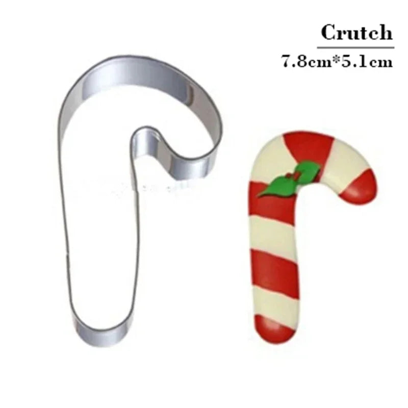 Stainless Steel Cookie Cutter Mold Christmas Deer Head Reindeer Mold Gingerbread Man