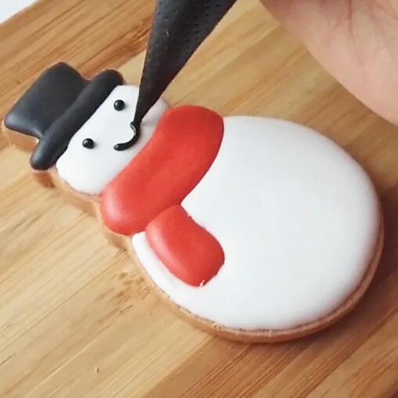 5Pcs/set Christmas Santa Claus Gingerbread Snowman Biscuit Cutter Mold DIY Tool Cookie Baking Accessories