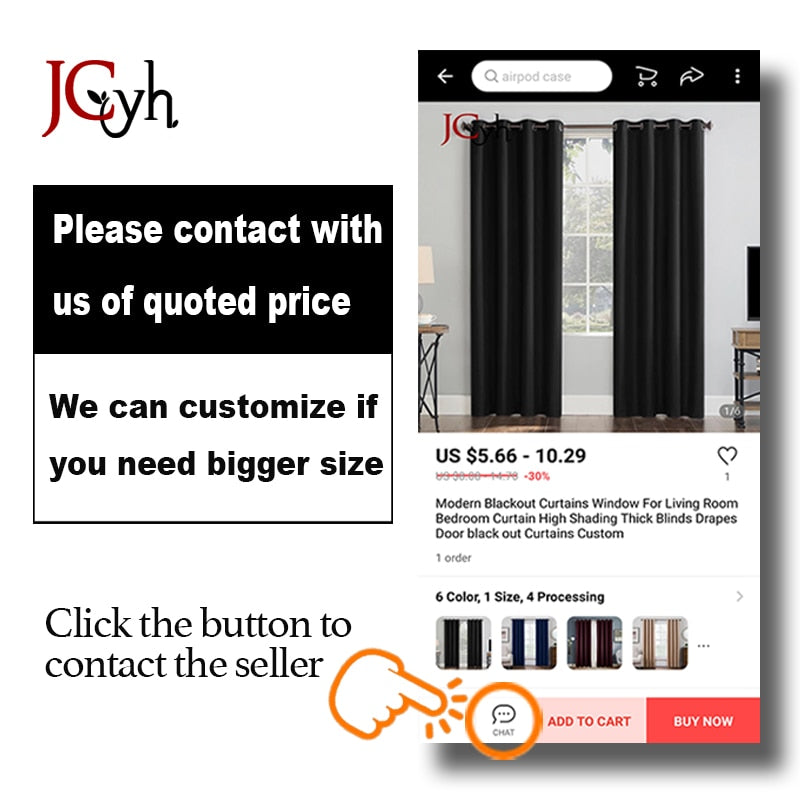 Modern Blackout Curtains Window For Bedroom