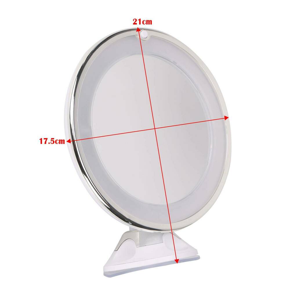 Flexible Makeup Mirror 10x Magnifying Mirrors 14 Led Lighted Touch Screen