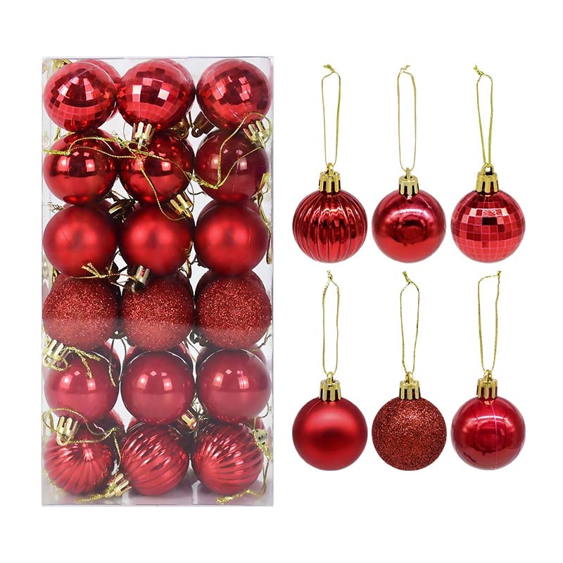 1box Christmas Balls Christmas Tree Ornaments Ball Xmas Hanging Tree Pendants