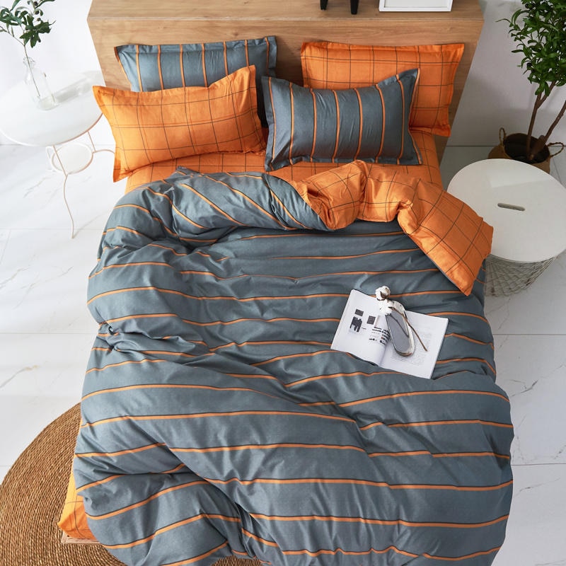Solstice Home Textile Cyan Cute Cat Kitty Duvet Cover Pillow Case
