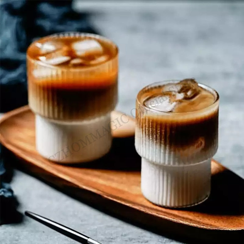 Glass Coffee Cup High Borosilicate Heat-resistant Latte Mug