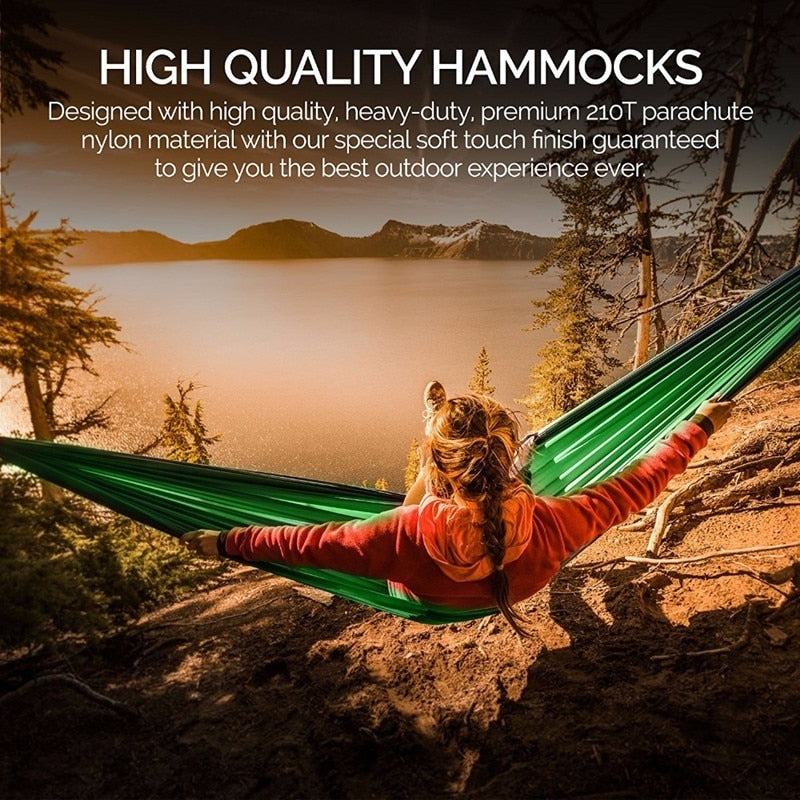 Nylon Color Matching Hammock Outdoor