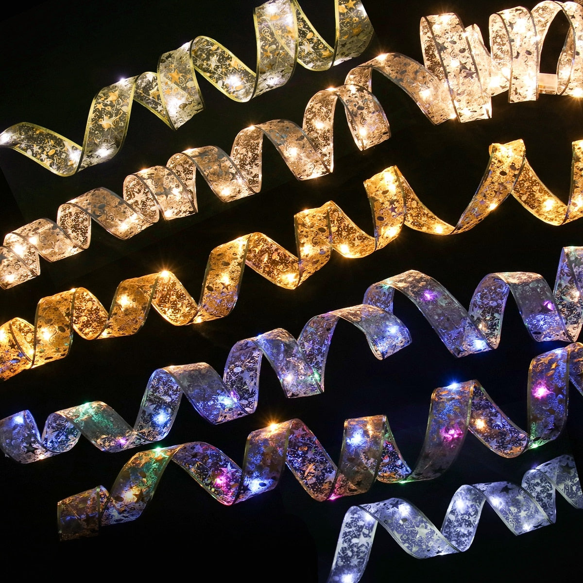 Ribbon Fairy Light Christmas Decoration Christmas Tree Ornaments