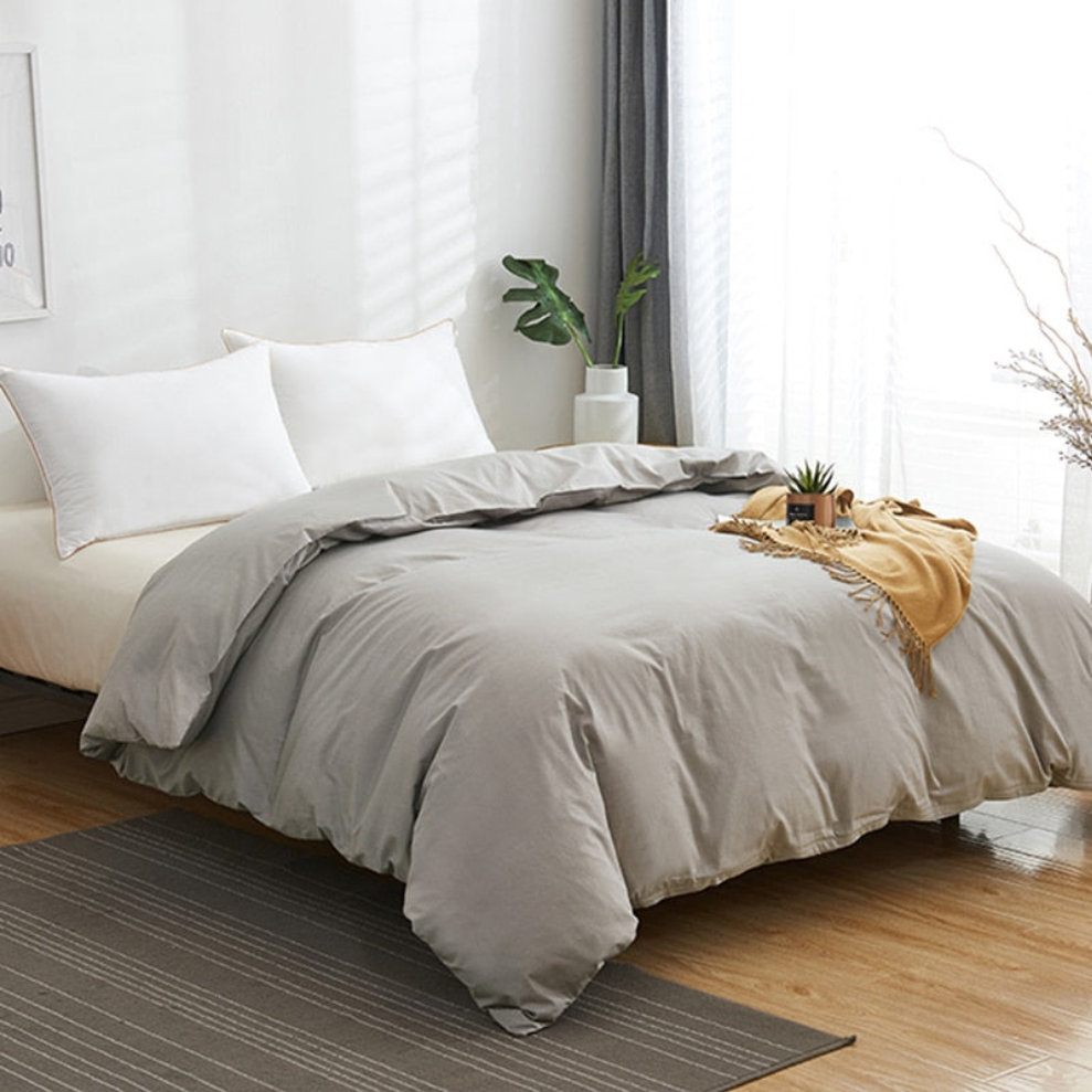Duvet Cover White Comforter Cover King 240x260 High Quality Skin Friendly