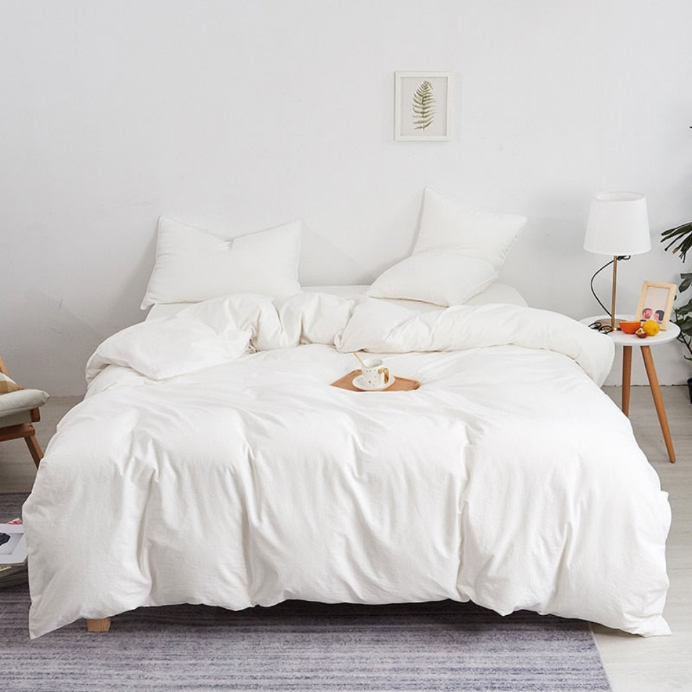 Duvet Cover White Comforter Cover King 240x260 High Quality Skin Friendly