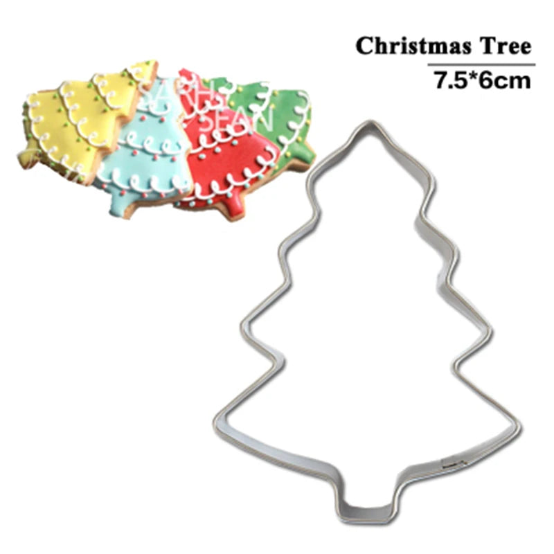 Stainless Steel Cookie Cutter  Mold Christmas Deer Head Reindeer Mold   Gingerbread Man