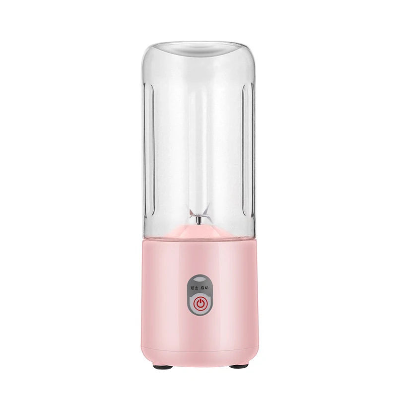 500Ml Portable Blender 6 Blades Usb Rechargeable Fresh Fruit Juice Electric Blender