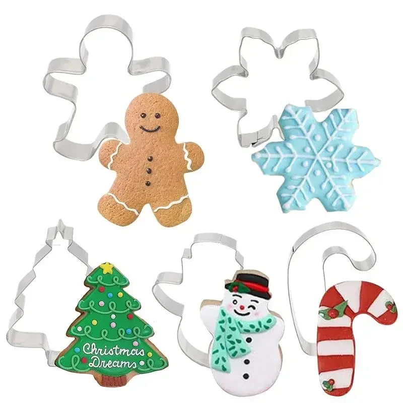 Stainless Steel Cookie Cutter  Mold Christmas Deer Head Reindeer Mold   Gingerbread Man