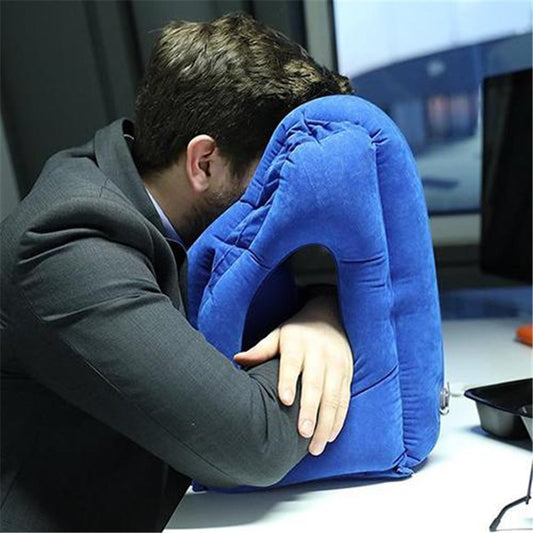 Inflatable Travel Sleeping Portable Cushion Neck Pillow