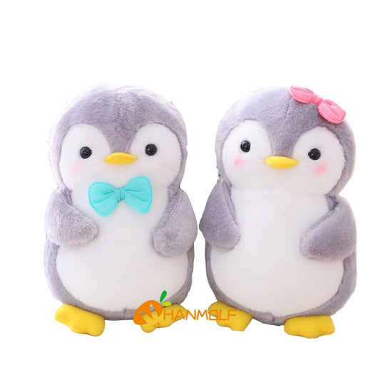 Cute Penguin Plush Animal 25/45cm Holding Food Container