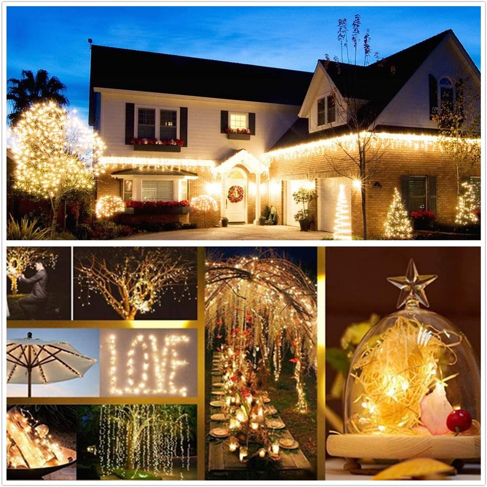 50/100/200/330 LED Solar Light Outdoor Lamp String Lights Waterproof