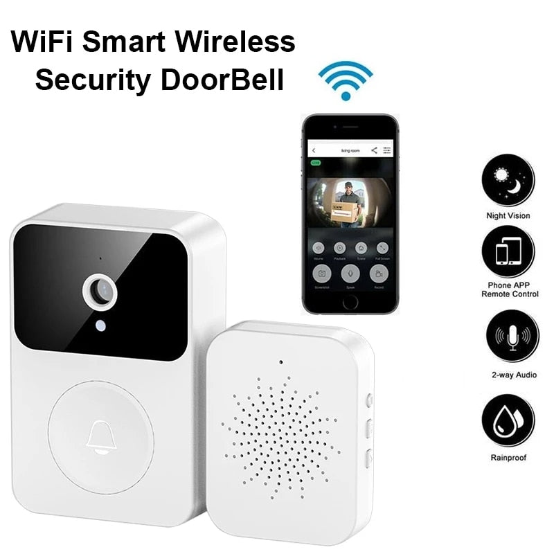 Wireless Doorbell WiFi Outdoor HD Camera Securit Vision Video Intercom