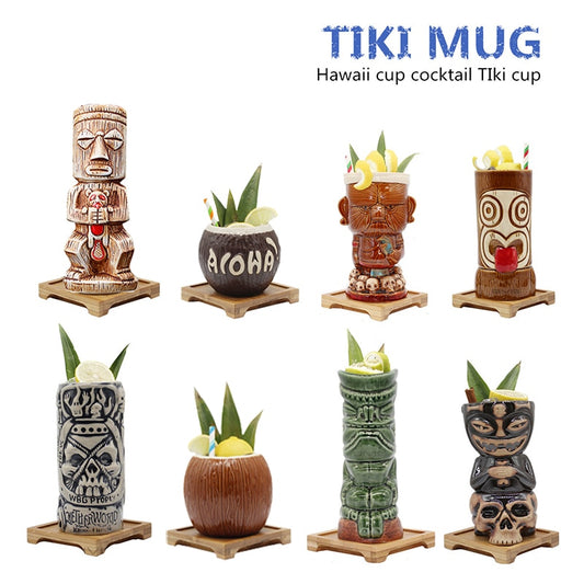 Hawaii Ceramic Tiki Mugs Great For Cocktails