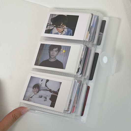 Mini transparent photo album