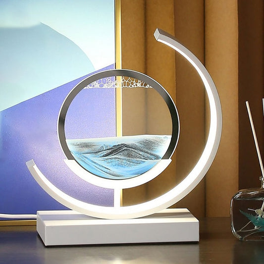 3D hourglass LED night light