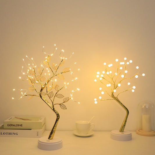 LED Table Lamp 36/108 LEDs Touch Switch Fairy Lamp Tree Night Light